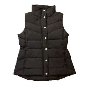 Vintage J. Crew Down Puffer Vest Medium Brown